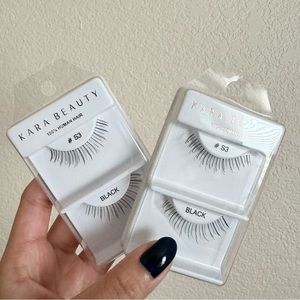 Kara Beauty Lashes #S3 Bundle of 2 Pairs of Eyelashes Falsies Strip Lash